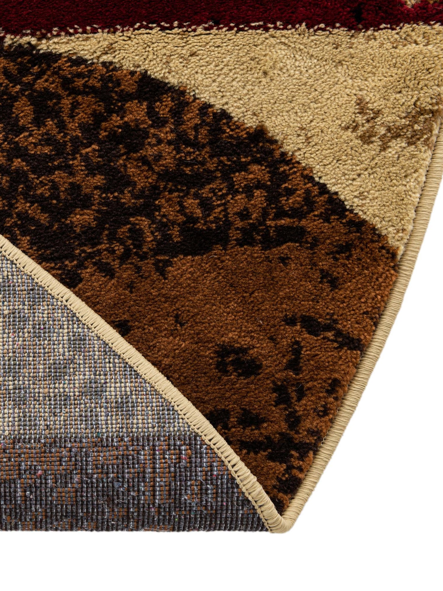 Multicolor 6' x 6' Cafe Round Area Rug 100% Polypropylene With Cotton Backing Modern Abstract Design Carpet for Home Living Room Dining Office Decor for Sale at Rug Engine