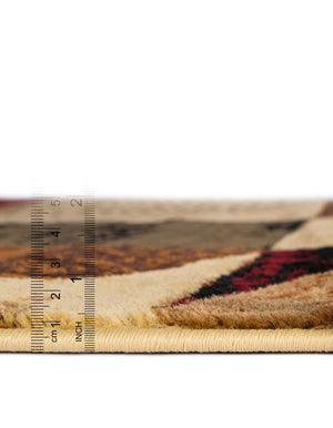 Multicolor 10' x 10' Cafe Square Area Rug 100% Polypropylene With Cotton Backing Modern Abstract Design Carpet for Home Living Room Dining Office Decor for Sale at Rug Engine