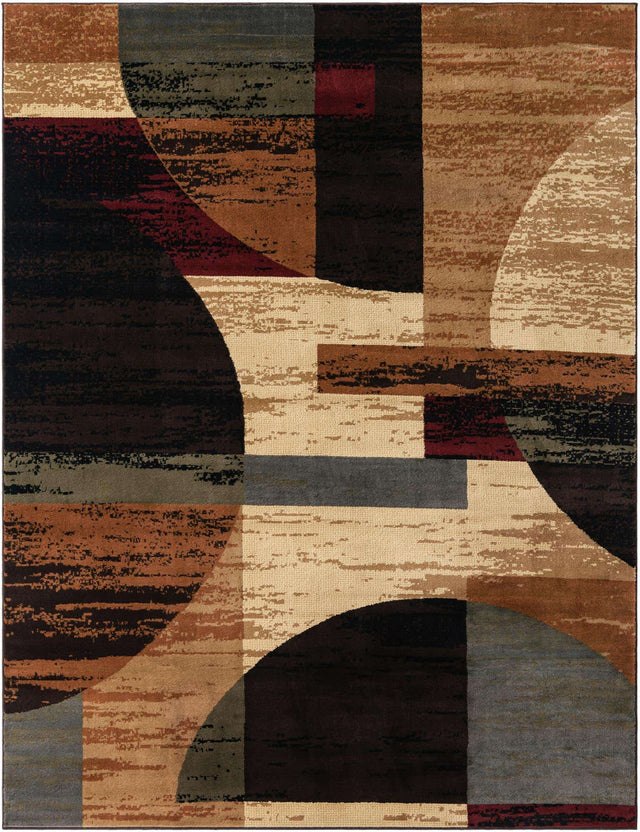 Multicolor 7' 10 x 10' Cafe Rectangle Area Rug 100% Polypropylene With Cotton Backing Modern Abstract Design Carpet for Home Living Room Dining Office Decor for Sale at Rug Engine