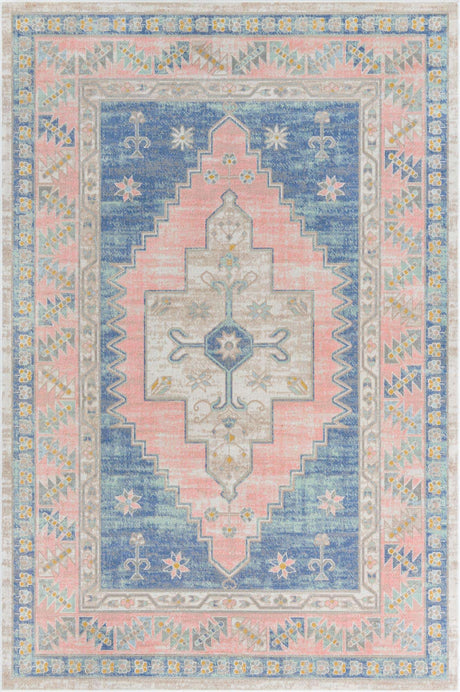 French Blue 6' x 9' Whitney Rectangle Area Rug
