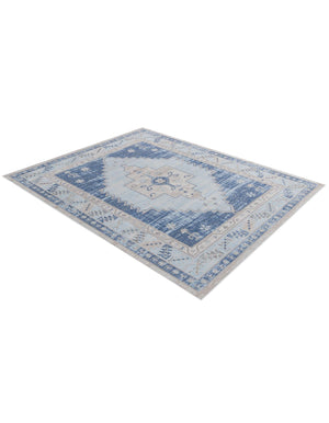 Sky blue 7' 1 x 10' Whitney Rectangle Area Rug