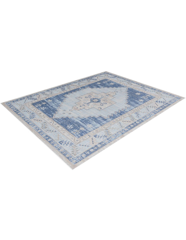 Sky blue 7' 1 x 10' Whitney Rectangle Area Rug