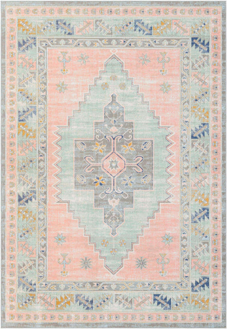 Pink 7' x 10' Whitney Rectangle Area Rug