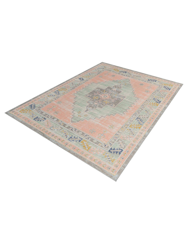 Pink 6' x 9' Whitney Rectangle Area Rug Classic Vintage Distressed Look Traditional Persian Inspired Carpet for Home Decor for Sale at Rug Engine