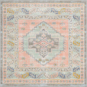 Pink 4' x 4' Whitney Square Area Rug