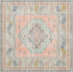 Pink 4' x 4' Whitney Square Area Rug
