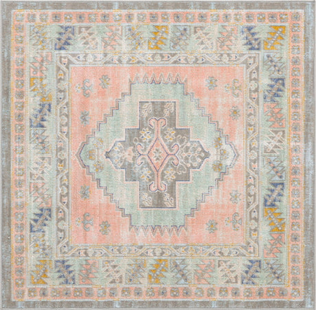 Pink 4' x 4' Whitney Square Area Rug