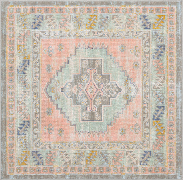 Pink 4' x 4' Whitney Square Area Rug