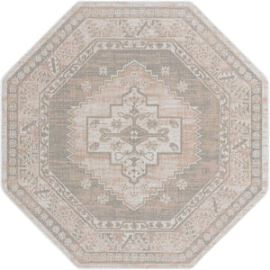 Mink 5' 3 x 5' 3 Whitney Octagon Area Rug