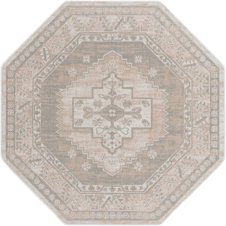 Mink 5' 3 x 5' 3 Whitney Octagon Area Rug