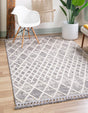 Gray 4' x 6' Arlo Rectangle Area Rug 100% Polypropylene With Cotton Backing Easy Clean Indoor Living Room Bedroom Dining Office Carpet for Sale at Rug Engine
