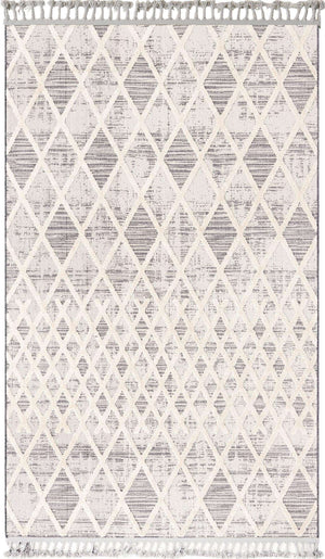 Gray 5' 3 x 8' Arlo Rectangle Area Rug 100% Polypropylene With Cotton Backing Easy Clean Indoor Living Room Bedroom Dining Office Carpet for Sale at Rug Engine