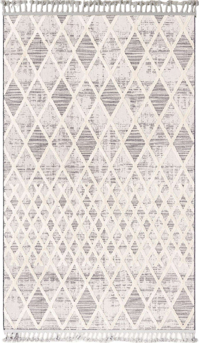 Gray 5' 3 x 8' Arlo Rectangle Area Rug 100% Polypropylene With Cotton Backing Easy Clean Indoor Living Room Bedroom Dining Office Carpet for Sale at Rug Engine