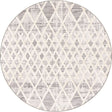 Gray 7' x 7' Arlo Round Area Rug 100% Polypropylene With Cotton Backing Easy Clean Indoor Living Room Bedroom Dining Office Carpet for Sale at Rug Engine