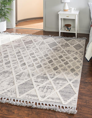 Gray 9' 10 x 9' 10 Arlo Square Area Rug 100% Polypropylene With Cotton Backing Easy Clean Indoor Living Room Bedroom Dining Office Carpet for Sale at Rug Engine