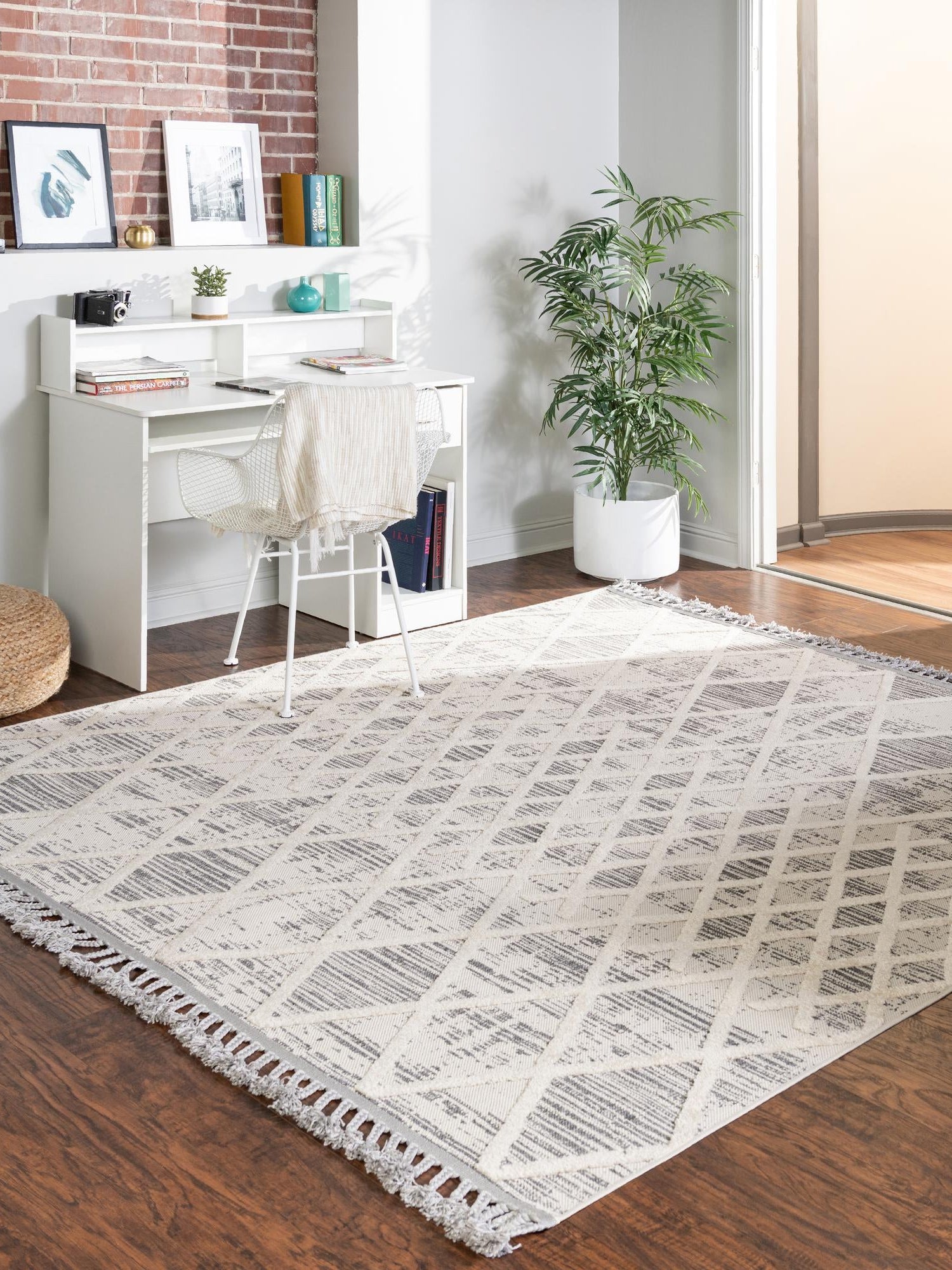 Gray 9' 10 x 9' 10 Arlo Square Area Rug 100% Polypropylene With Cotton Backing Easy Clean Indoor Living Room Bedroom Dining Office Carpet for Sale at Rug Engine