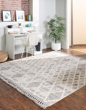 Gray 9' 10 x 9' 10 Arlo Square Area Rug 100% Polypropylene With Cotton Backing Easy Clean Indoor Living Room Bedroom Dining Office Carpet for Sale at Rug Engine