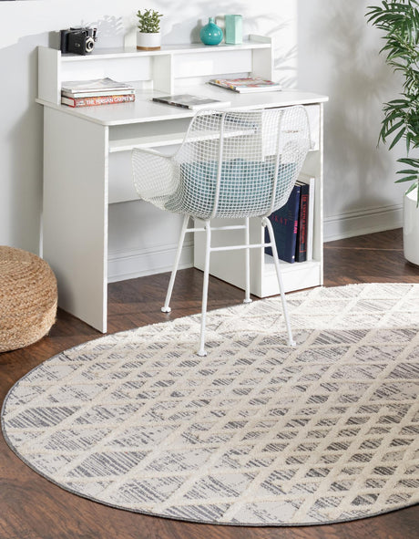 Gray 7' 10 x 10' Arlo Oval Area Rug 100% Polypropylene With Cotton Backing Easy Clean Indoor Living Room Bedroom Dining Office Carpet for Sale at Rug Engine