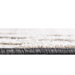 Gray 2' x 6' Arlo Runner Area Rug 100% Polypropylene With Cotton Backing Easy Clean Indoor Living Room Bedroom Dining Office Carpet for Sale at Rug Engine