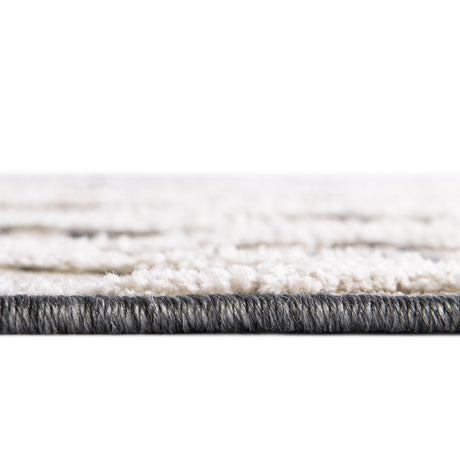 Gray 2' x 6' Arlo Runner Area Rug 100% Polypropylene With Cotton Backing Easy Clean Indoor Living Room Bedroom Dining Office Carpet for Sale at Rug Engine