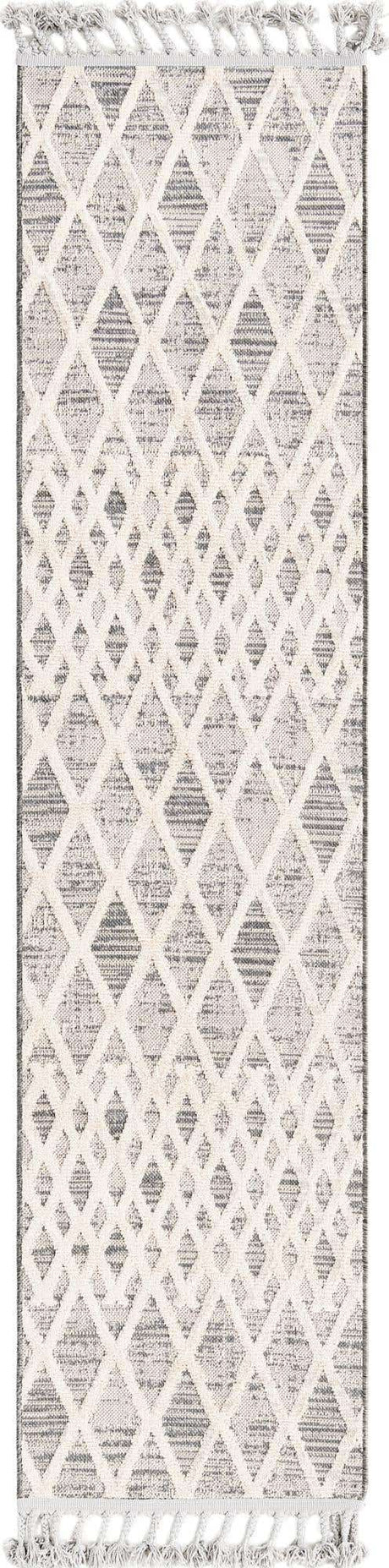 Gray 2' x 8' Arlo Runner Area Rug 100% Polypropylene With Cotton Backing Easy Clean Indoor Living Room Bedroom Dining Office Carpet for Sale at Rug Engine