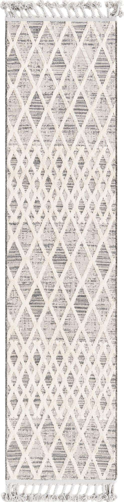 Gray 2' x 8' Arlo Runner Area Rug 100% Polypropylene With Cotton Backing Easy Clean Indoor Living Room Bedroom Dining Office Carpet for Sale at Rug Engine