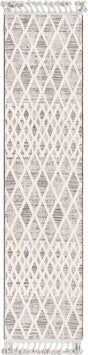 Gray 2' x 8' Arlo Runner Area Rug 100% Polypropylene With Cotton Backing Easy Clean Indoor Living Room Bedroom Dining Office Carpet for Sale at Rug Engine