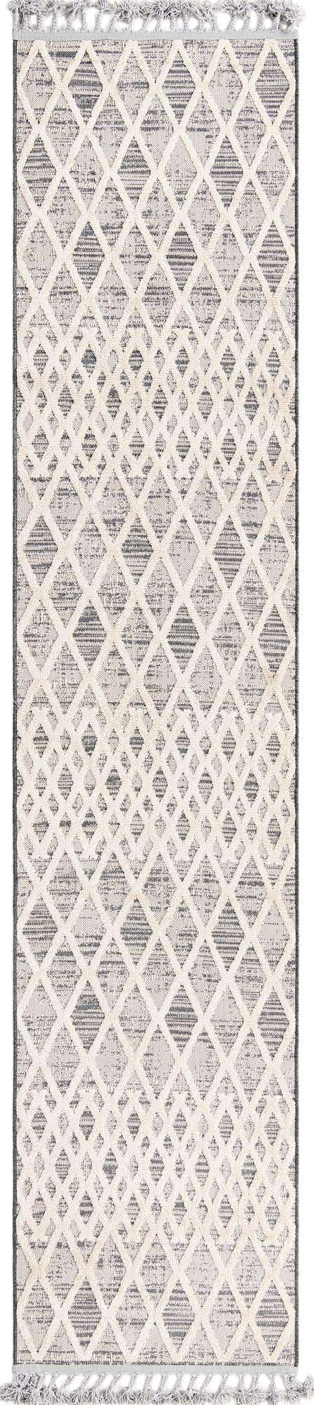 Gray 2' 7 x 12' Arlo Runner Area Rug 100% Polypropylene With Cotton Backing Easy Clean Indoor Living Room Bedroom Dining Office Carpet for Sale at Rug Engine