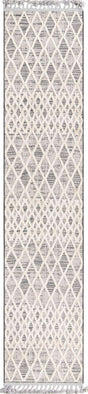 Gray 2' 7 x 12' Arlo Runner Area Rug 100% Polypropylene With Cotton Backing Easy Clean Indoor Living Room Bedroom Dining Office Carpet for Sale at Rug Engine