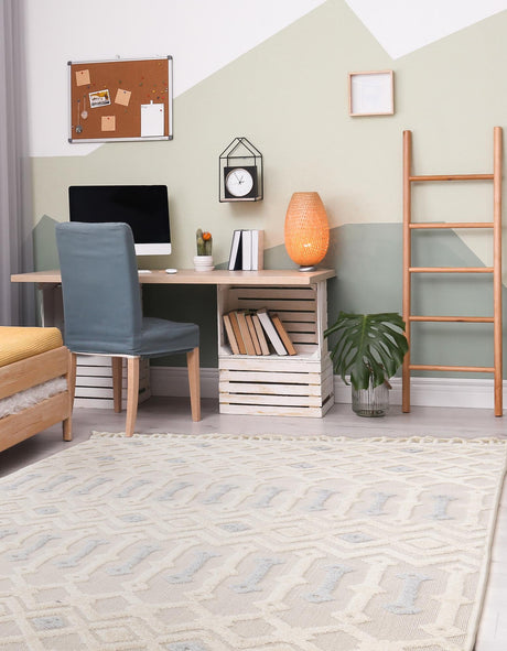 Sandy Beige 7' 10 x 11' Arlo Rectangle Area Rug 100% Polypropylene With Cotton Backing Easy Clean Indoor Living Room Bedroom Dining Office Carpet for Sale at Rug Engine