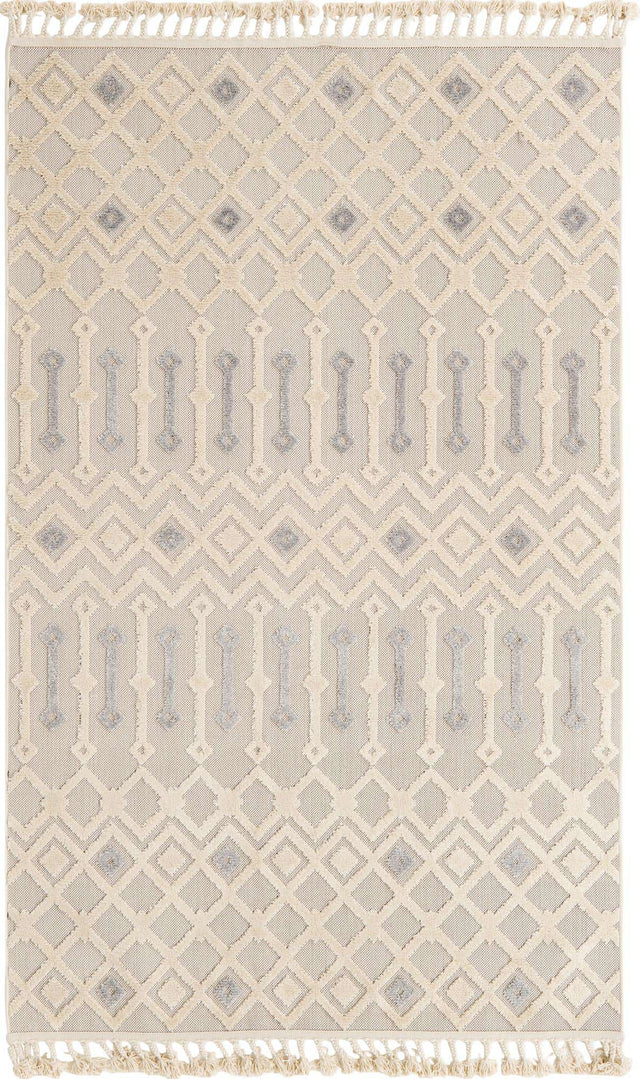 Sandy Beige 5' 3 x 8' Arlo Rectangle Area Rug 100% Polypropylene With Cotton Backing Easy Clean Indoor Living Room Bedroom Dining Office Carpet for Sale at Rug Engine