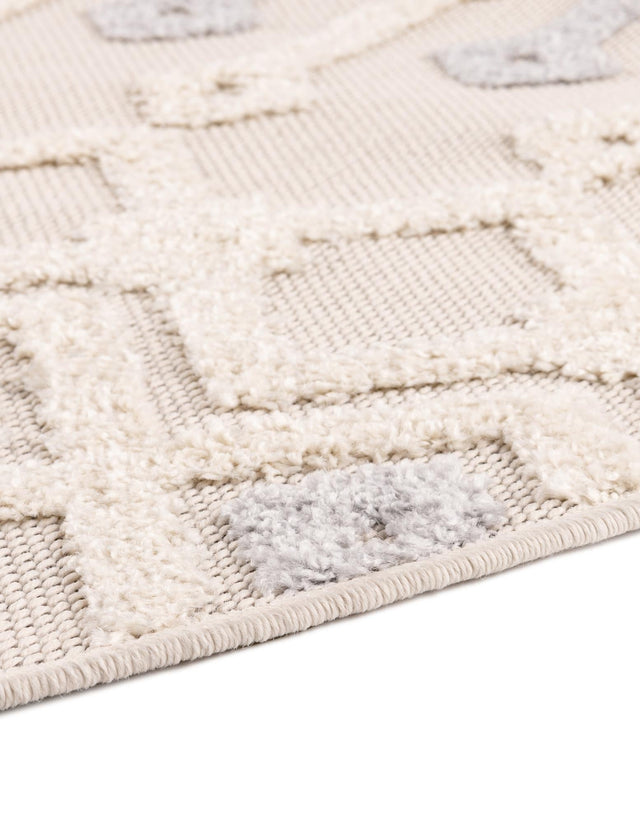 Sandy Beige 4' 1 x 4' 1 Arlo Round Area Rug 100% Polypropylene With Cotton Backing Easy Clean Indoor Living Room Bedroom Dining Office Carpet for Sale at Rug Engine