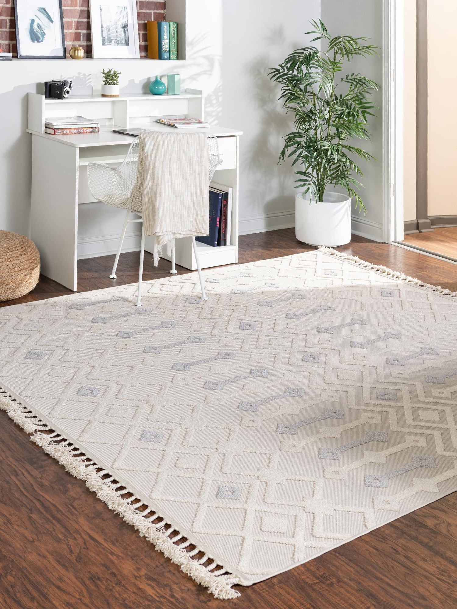 Sandy Beige 9' 10 x 9' 10 Arlo Square Area Rug 100% Polypropylene With Cotton Backing Easy Clean Indoor Living Room Bedroom Dining Office Carpet for Sale at Rug Engine