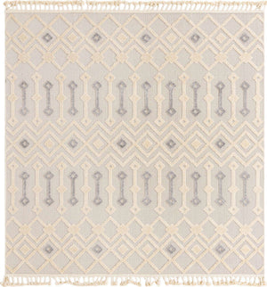 Sandy Beige 7' 10 x 7' 10 Arlo Square Area Rug 100% Polypropylene With Cotton Backing Easy Clean Indoor Living Room Bedroom Dining Office Carpet for Sale at Rug Engine