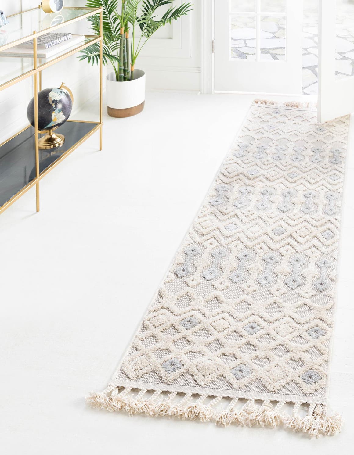 Sandy Beige 2' 7 x 16' 5 Arlo Runner Area Rug 100% Polypropylene With Cotton Backing Easy Clean Indoor Living Room Bedroom Dining Office Carpet for Sale at Rug Engine