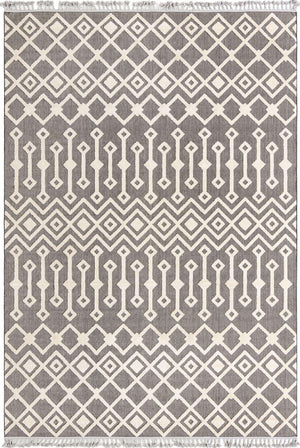 Charcoal 9' 10 x 14' Arlo Rectangle Area Rug 100% Polypropylene With Cotton Backing Easy Clean Indoor Living Room Bedroom Dining Office Carpet for Sale at Rug Engine