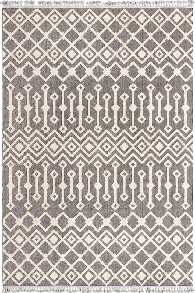 Charcoal 9' 10 x 14' Arlo Rectangle Area Rug 100% Polypropylene With Cotton Backing Easy Clean Indoor Living Room Bedroom Dining Office Carpet for Sale at Rug Engine