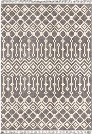 Charcoal 9' x 12' Arlo Rectangle Area Rug 100% Polypropylene With Cotton Backing Easy Clean Indoor Living Room Bedroom Dining Office Carpet for Sale at Rug Engine