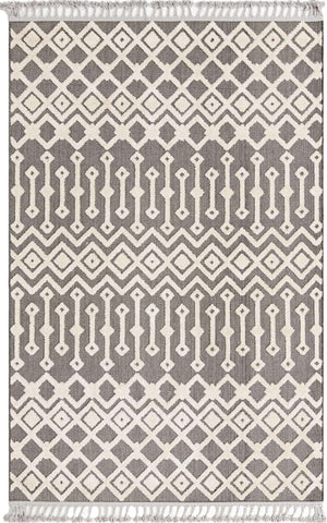 Charcoal 6' x 9' Arlo Rectangle Area Rug 100% Polypropylene With Cotton Backing Easy Clean Indoor Living Room Bedroom Dining Office Carpet for Sale at Rug Engine