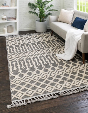 Charcoal 2' x 3' Arlo Rectangle Area Rug 100% Polypropylene With Cotton Backing Easy Clean Indoor Living Room Bedroom Dining Office Carpet for Sale at Rug Engine