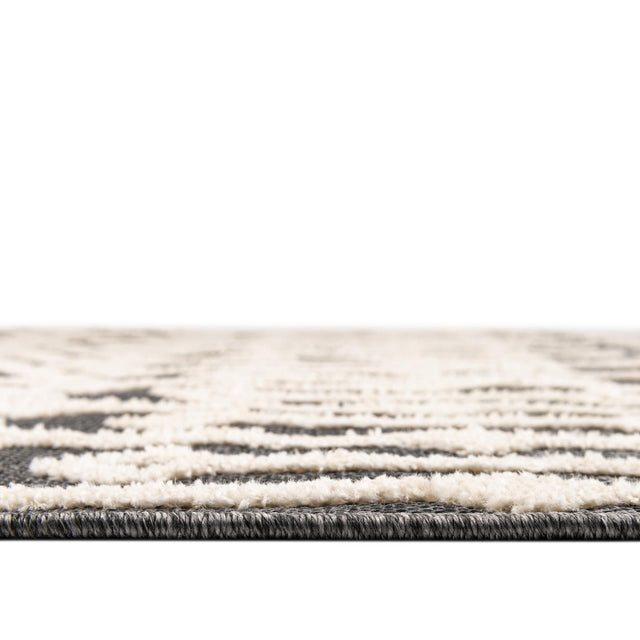 Charcoal 9' x 12' Arlo Rectangle Area Rug 100% Polypropylene With Cotton Backing Easy Clean Indoor Living Room Bedroom Dining Office Carpet for Sale at Rug Engine