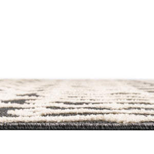 Charcoal 4' x 6' Arlo Rectangle Area Rug 100% Polypropylene With Cotton Backing Easy Clean Indoor Living Room Bedroom Dining Office Carpet for Sale at Rug Engine