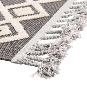 Charcoal 4' x 6' Arlo Rectangle Area Rug 100% Polypropylene With Cotton Backing Easy Clean Indoor Living Room Bedroom Dining Office Carpet for Sale at Rug Engine