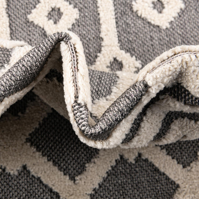 Charcoal 4' x 6' Arlo Rectangle Area Rug 100% Polypropylene With Cotton Backing Easy Clean Indoor Living Room Bedroom Dining Office Carpet for Sale at Rug Engine