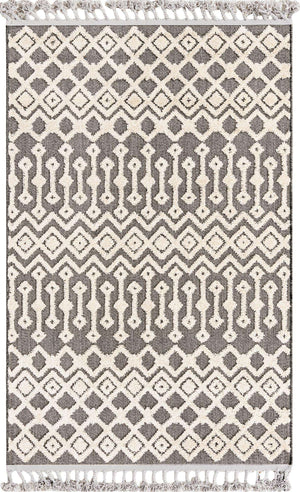 Charcoal 4' x 6' Arlo Rectangle Area Rug 100% Polypropylene With Cotton Backing Easy Clean Indoor Living Room Bedroom Dining Office Carpet for Sale at Rug Engine
