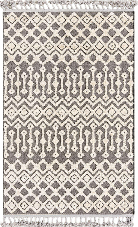 Charcoal 4' x 6' Arlo Rectangle Area Rug 100% Polypropylene With Cotton Backing Easy Clean Indoor Living Room Bedroom Dining Office Carpet for Sale at Rug Engine