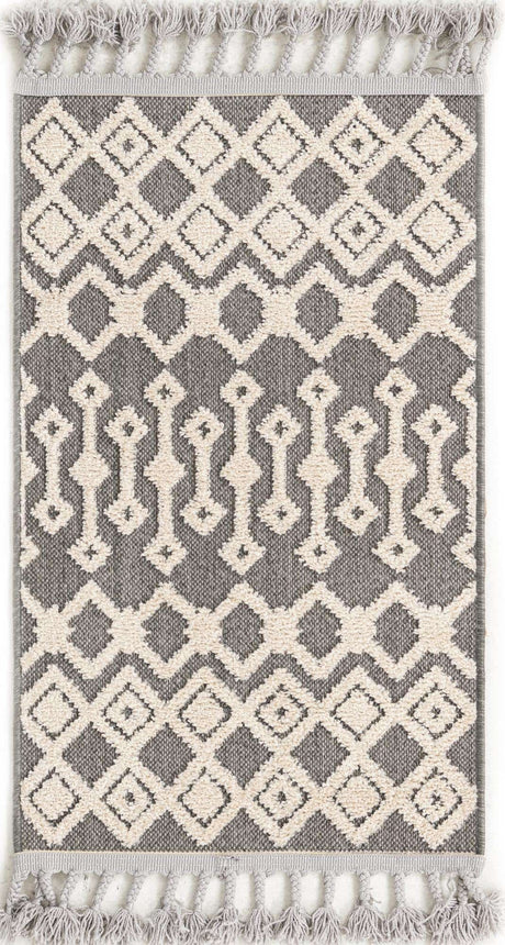 Charcoal 2' x 3' Arlo Rectangle Area Rug 100% Polypropylene With Cotton Backing Easy Clean Indoor Living Room Bedroom Dining Office Carpet for Sale at Rug Engine