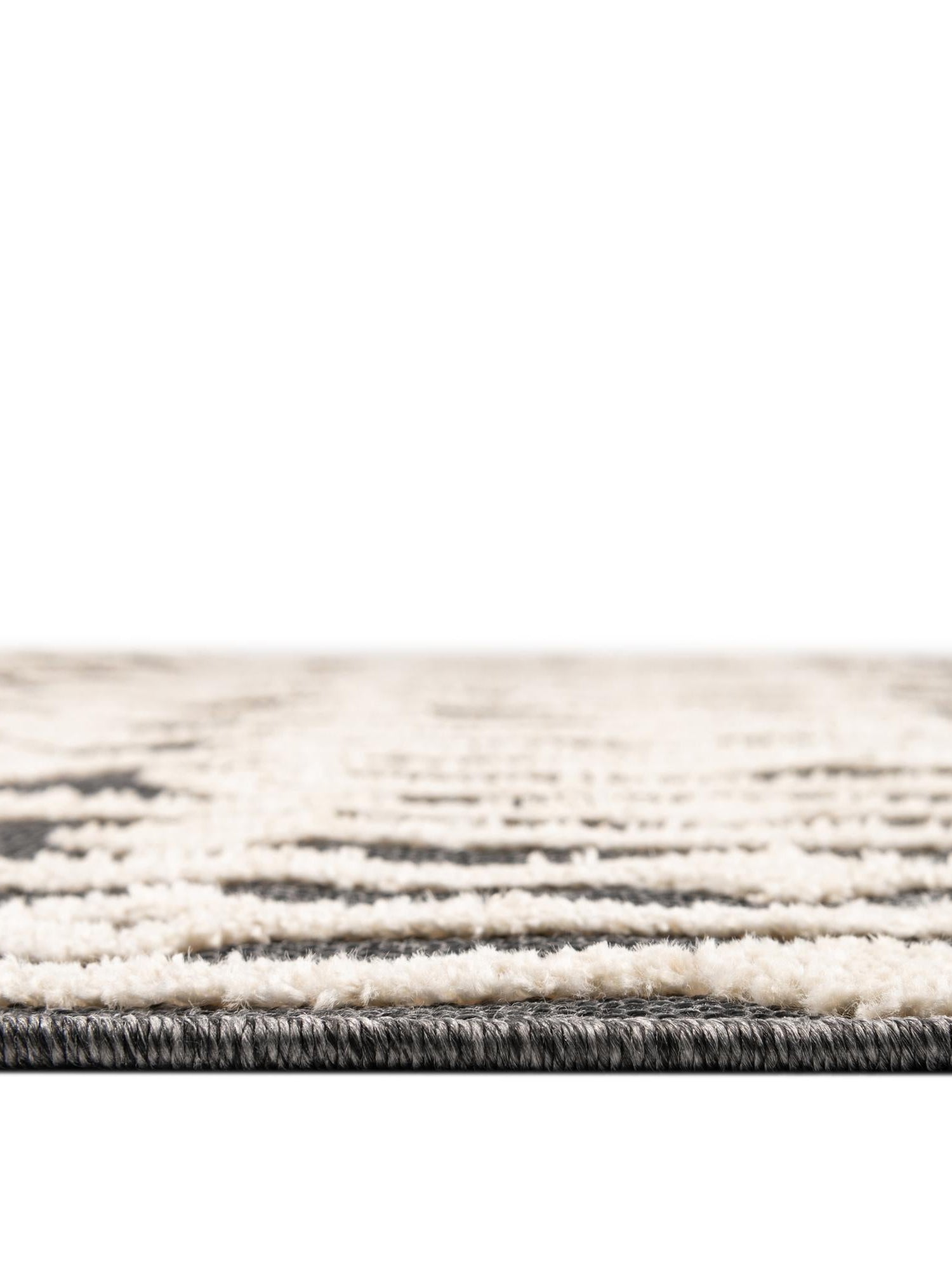 Charcoal 7' x 7' Arlo Round Area Rug 100% Polypropylene With Cotton Backing Easy Clean Indoor Living Room Bedroom Dining Office Carpet for Sale at Rug Engine