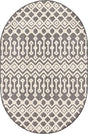 Charcoal 4' x 6' Arlo Oval Area Rug 100% Polypropylene With Cotton Backing Easy Clean Indoor Living Room Bedroom Dining Office Carpet for Sale at Rug Engine