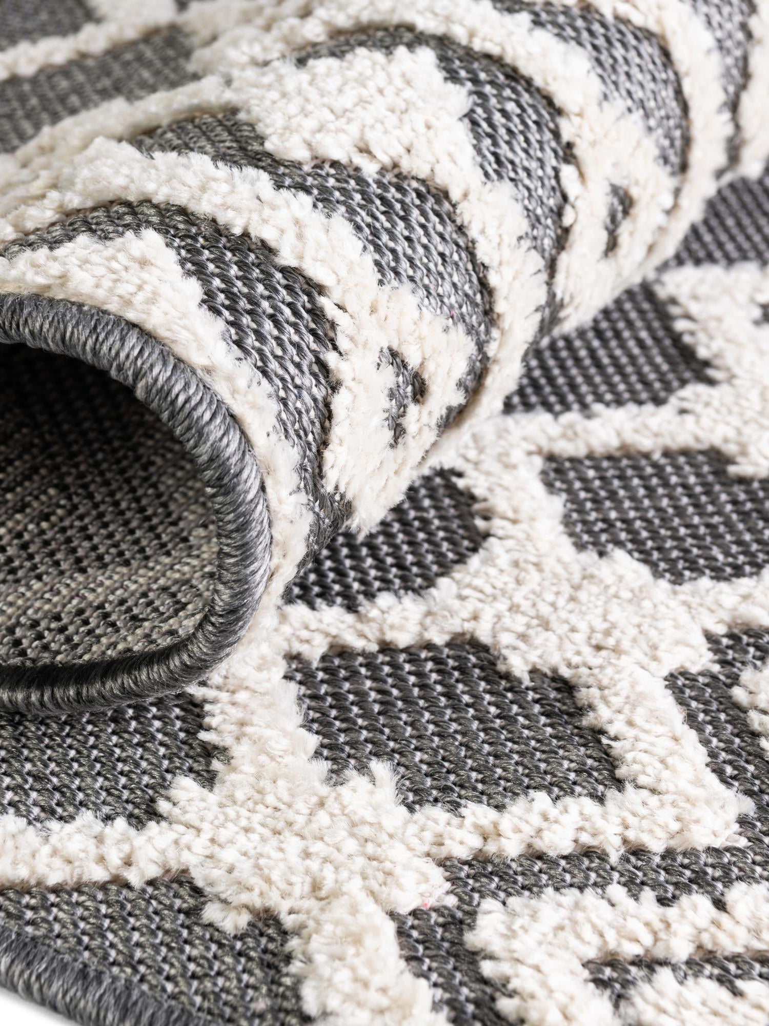 Charcoal 2' 7 x 12' Arlo Runner Area Rug 100% Polypropylene With Cotton Backing Easy Clean Indoor Living Room Bedroom Dining Office Carpet for Sale at Rug Engine